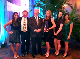 Members of the De Young Properties team and KMPH FOX 26 were in Memphis, Tennessee to accept the 2012 St. Jude Dream Home Campaign Of The Year Award from St. Jude