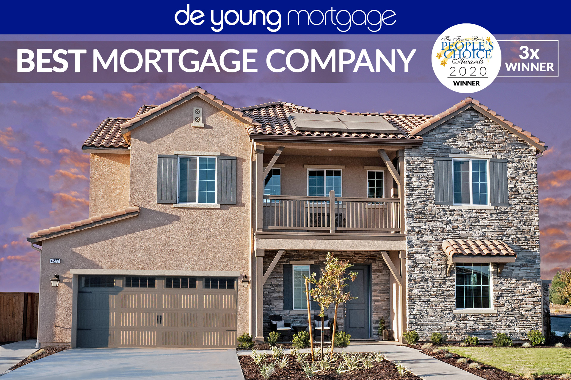 De Young Mortgage honored as a Fresno Bee People’s Choice Award recipient for the third time.